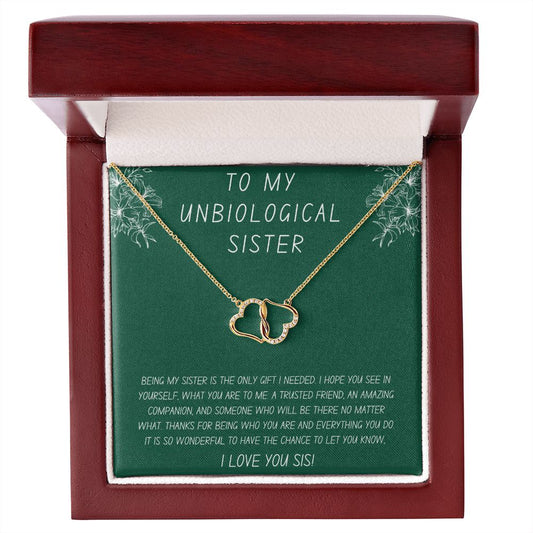To My Unbiological Sister | Everlasting Love necklace